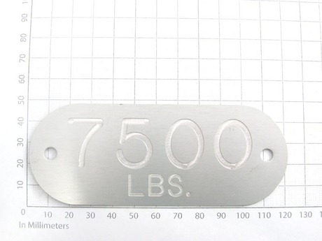 332H213D24 CAPACITY PLATE