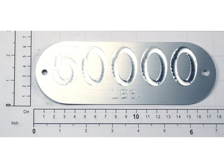 52532787 CAPACITY PLATE