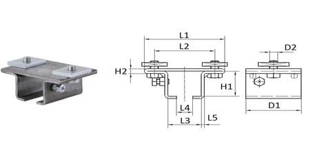 802913 TRACK SUPPORT BRACKET